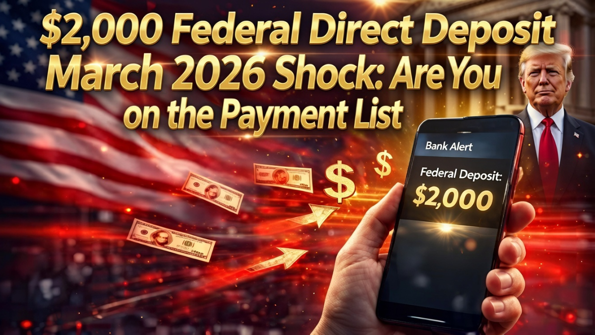 $2000 federal direct deposit March 2026