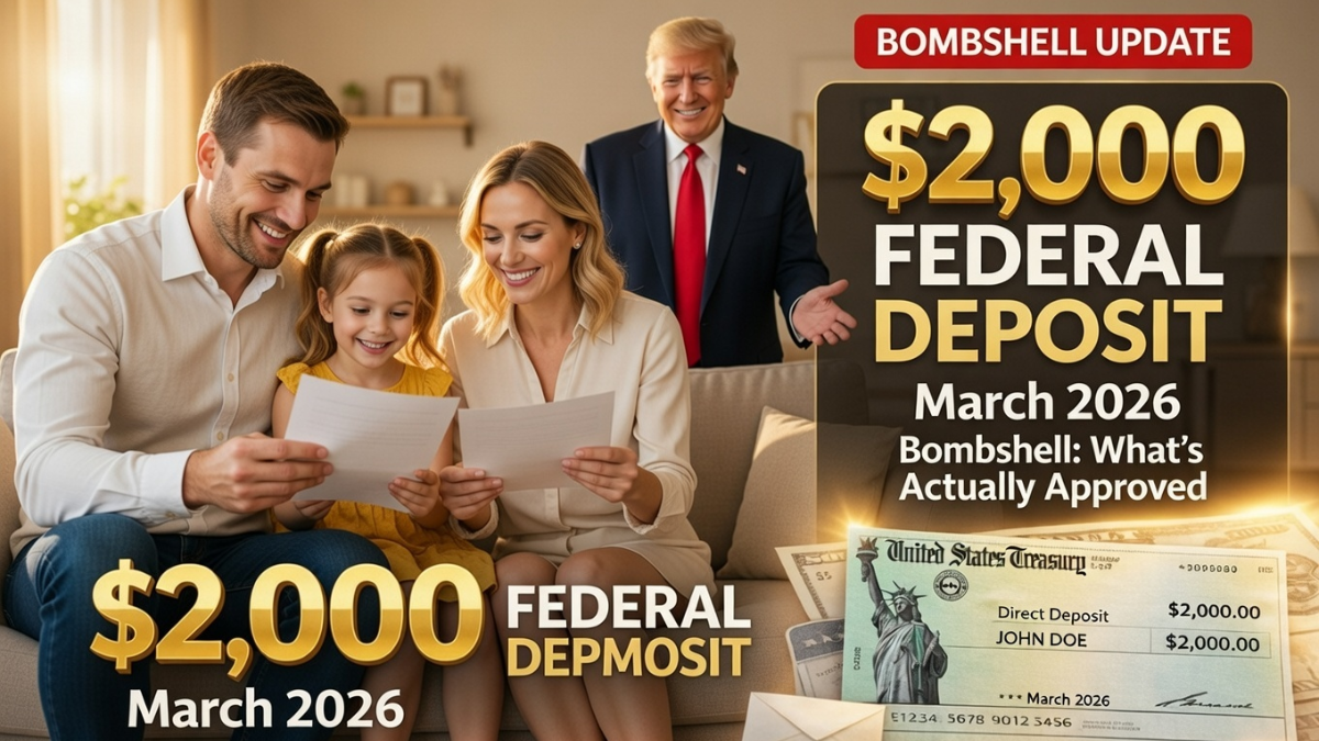 Federal $2000 deposit March 2026