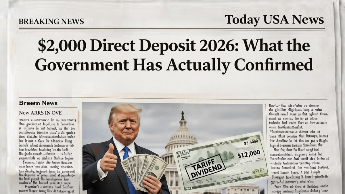 $2000 federal direct deposit 2026