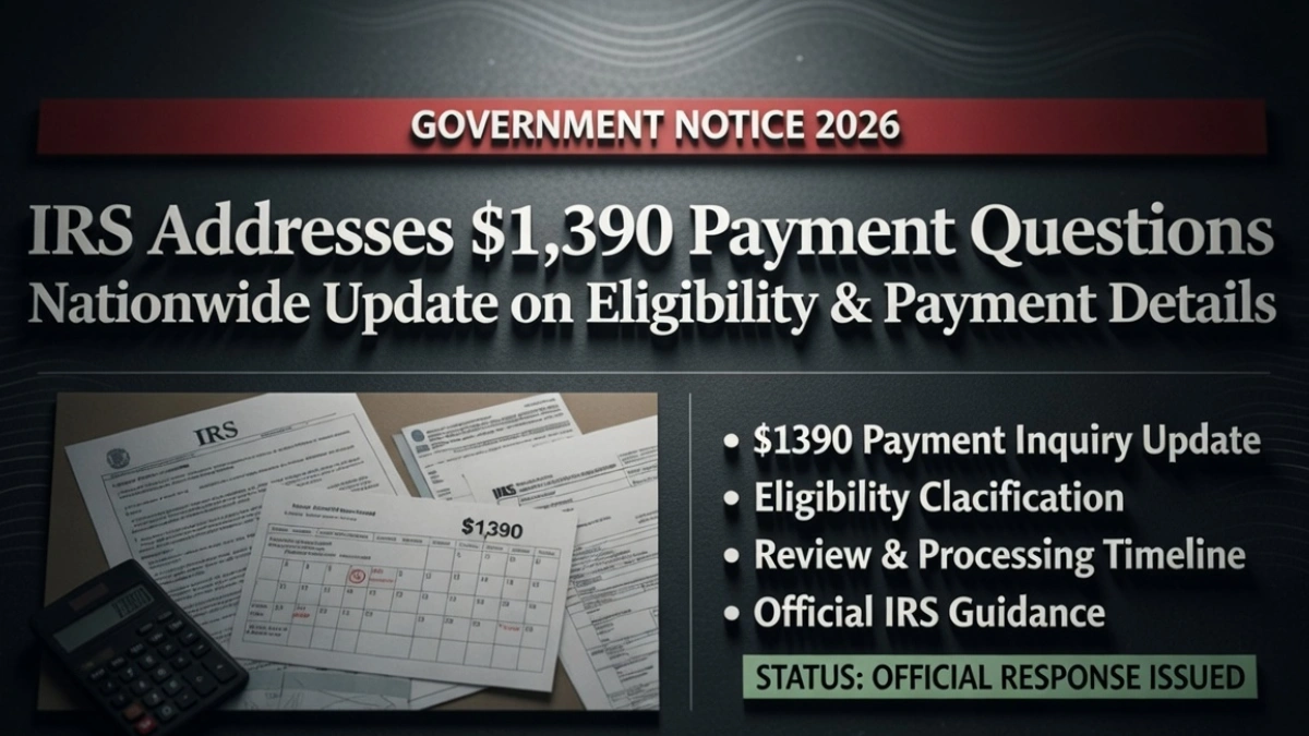 IRS payment update 2026